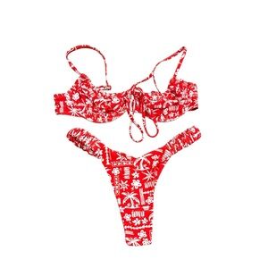 Kulani Kinis Red and White Bikini